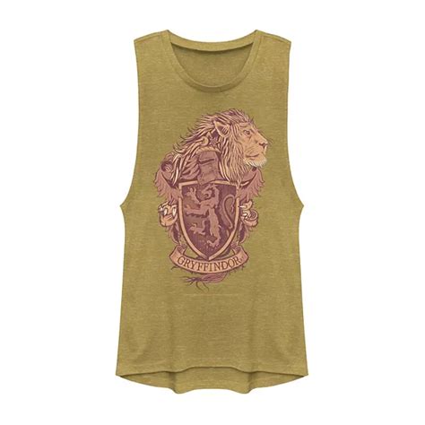 Juniors Harry Potter Gryffindor Detailed Crest Muscle Tank Top