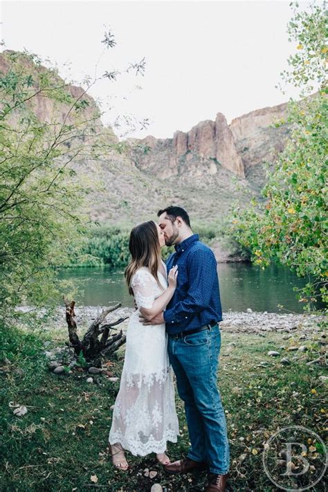 Mesa Arizona Salt River Top Outdoor Engagement Session Location In