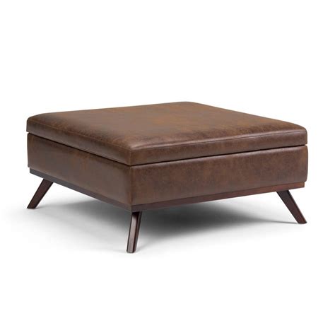 Find contemporary ottoman coffee table. Owen Square Coffee Table Ottoman with Storage in ...