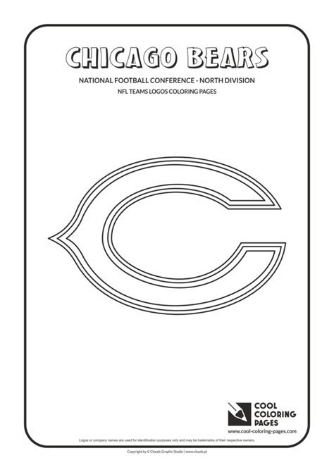cool coloring pages chicago bears nfl american football teams logos
