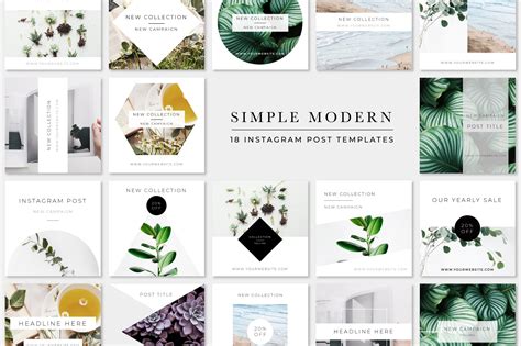Download Simple Modern Instagram Pack ~ Instagram Templates ...