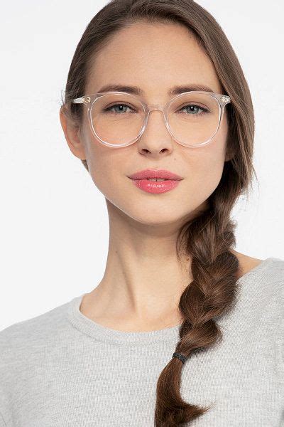 Clear Round Prescription Eyeglasses Large Full Rim Acetate Eyewear Noun Glasses Eyeglasses