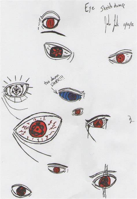 Sketch Dump Naruto Eyes By Jordanlandis On Deviantart