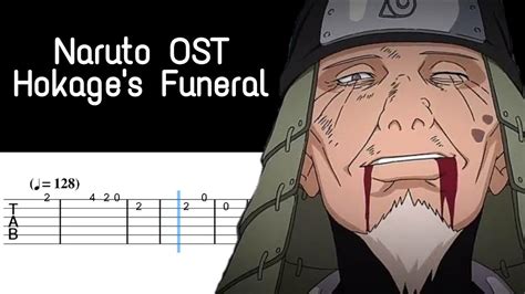 Hokages Funeral Naruto Ost Easy Guitar Tabs Youtube