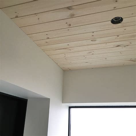 Real Scandinavian White Washing And Installing The Pine Ceiling Blue
