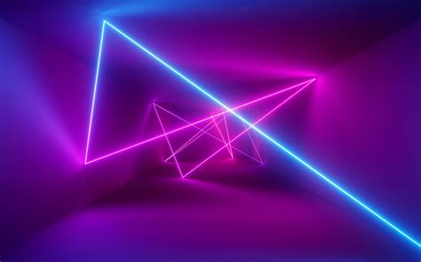Download Wallpapers Neon Light Background Neon Lasers