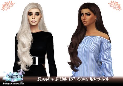 S Club Wm 202105 Hair Retexture Shimydim Sims 4 Hairs