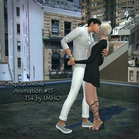 Couple Poses And Animation 15 Ts4 By Imho Sims 4 Couple Poses Sims 4