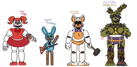 Marionette Fnaf World Characters Funtime Bonnie Extras Render Fnaf