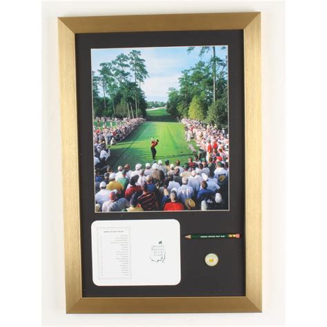 Tiger Woods The Masters 15x22 Custom Framed Print Display With