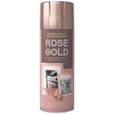 Rust Oleum Metallic Spray Paint 400ml Rose Gold Spray Paint Bandm