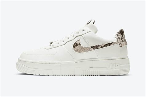 This air force 1 pixel features a desert sand, dark cinder, and white color combination. Python Prints Punctuate this Air Force 1 Pixel SE | Nice Kicks