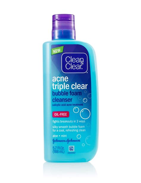 Acne Triple Clear Bubble Foam Face Cleanser With Salicylic Acid