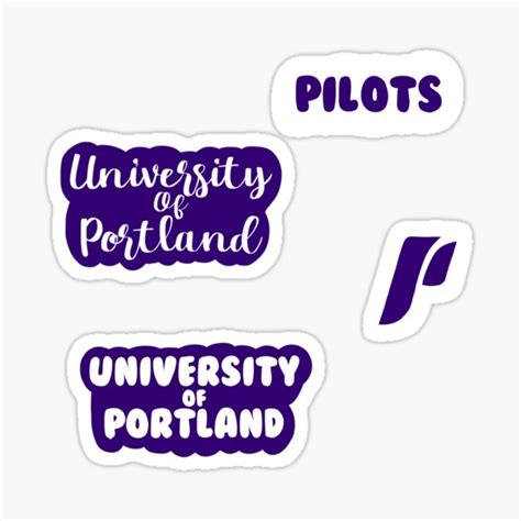 Univ Of Portland Sticker Pack Sticker For Sale By Saylenesolution