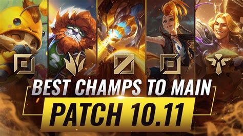 3 BEST Champions To MAIN For EVERY ROLE in Patch 10.11 - League of