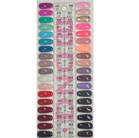 Pre Made DND Color Swatches Spring Nail Colors Gel Polish Colors Gel