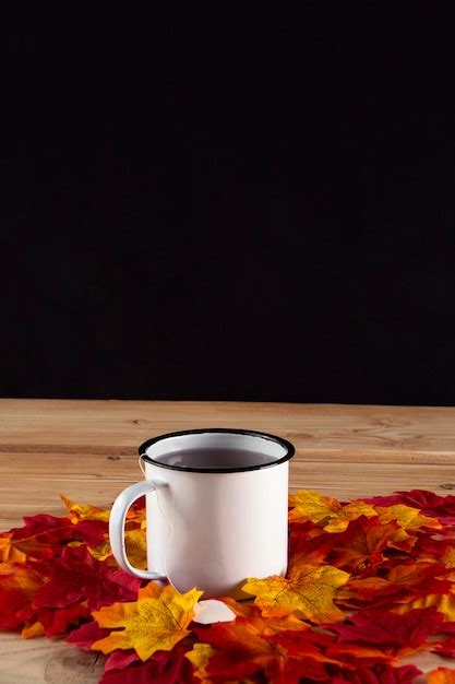 Free Photo Cup Of Tea Autumn Still Life