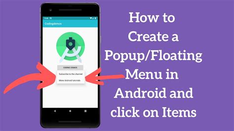 How To Create Android Popup Menu Programmatically And Handle Menu Items