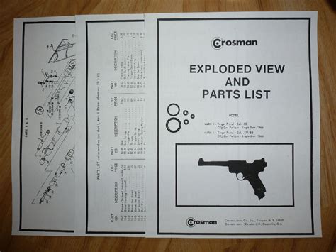 Crosman Mk 1 2 Mark I Mark Ii Seal Kit Exploded View With Guide