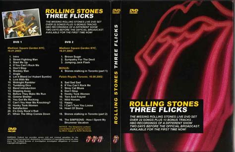 The Rolling Stones Licked Live In New York DVD CD Set Due Page Steve Hoffman