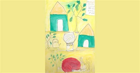 Teckningar Stärker Barns Självförtroende Barn I Mali Målar Sin Vardag