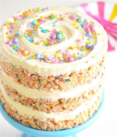 Amazing Birthday Cake Rice Krispies Idealitz