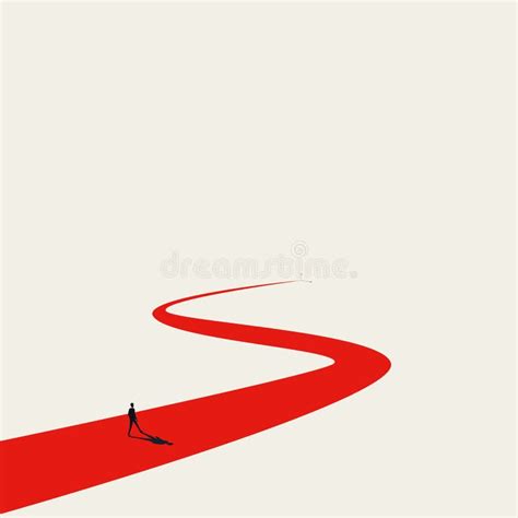 Business Goal Or Objective Vector Concept With Businessman Walking