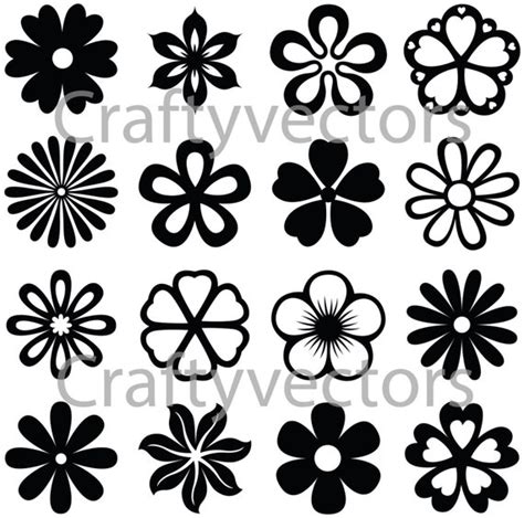 Flower Vector Designs SVG