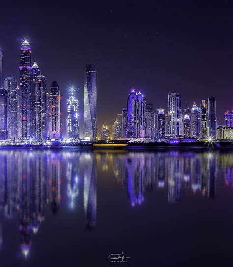 City Of Lights Marina Dubai Sky Aesthetic Urban Landscape Cityscape