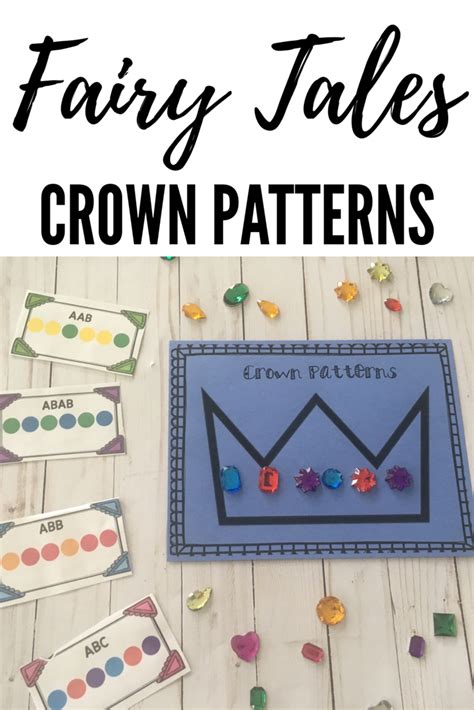Fairy Tales Crown Patterns Fairy Tales Preschool Activities Fairy