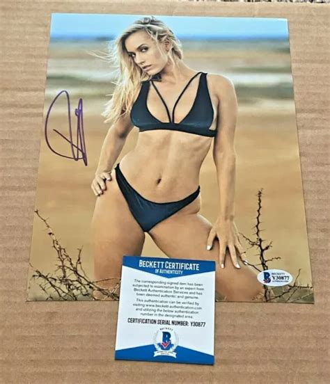 Paige Spiranac Autographed Signed Sexy Lpga X Photo Beckett Certified