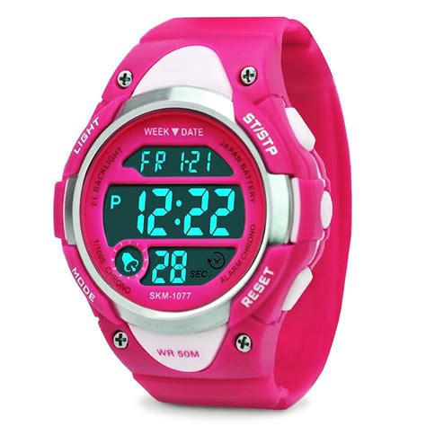 Kids Digital Watch Girls Sports Waterproof Watchwrist Watches Alarm