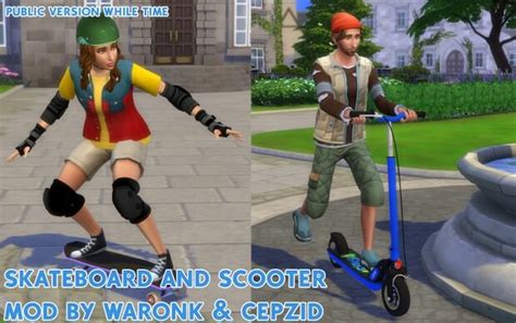 Skateboard And Scooter Mod The Sims 4 Mods Traits The Sims 4