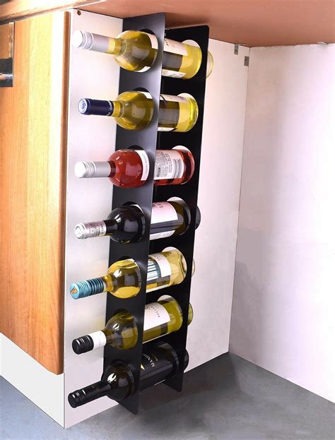 Bar wall rack, brushed stainless at walmart and save. Kitchen Under Cabinet Space Filler Wine Rack 7 Bottle ...
