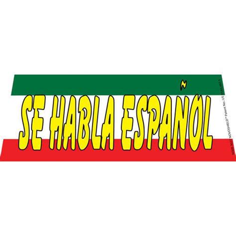 Se Habla Espanol Windshield Banner Spanish Car Flags