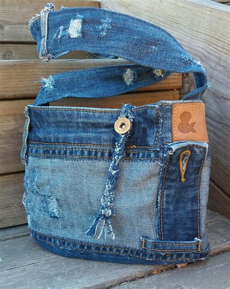 Handbag Recycled Denim Diy Jeans Manna Dsign Recycled Denim