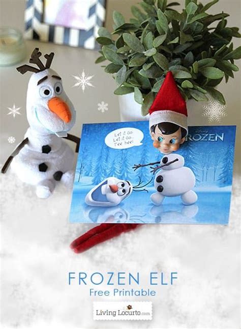 Disney Frozen Elf On The Shelf Printable Elf Fun Elf On The Shelf