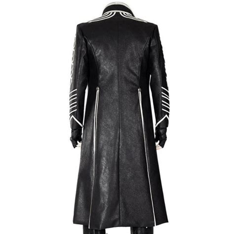 Devil May Cry 5 Vergil Black Leather Coat A2 Jackets