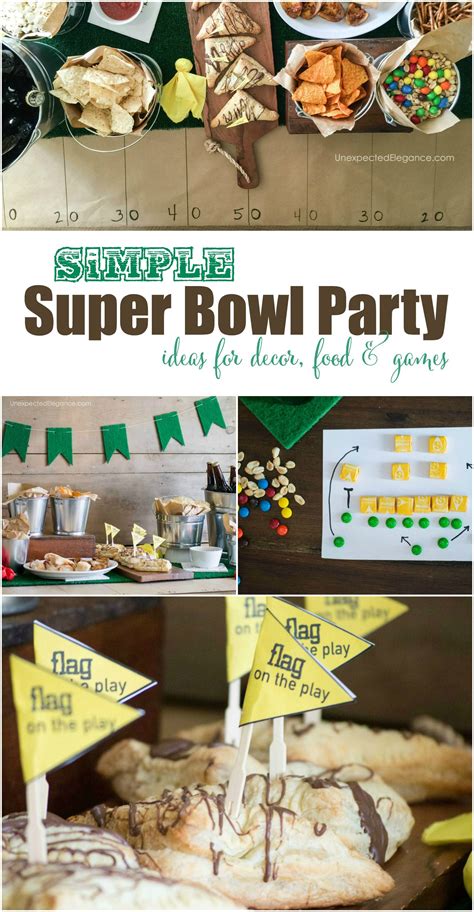 Simple Ideas For A Fun Super Bowl Party Decor Food And Games Recipe