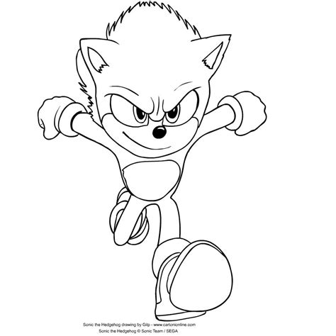 Sonic The Hedgehog Coloring Page Drawing 1 Folhas Para Colorir