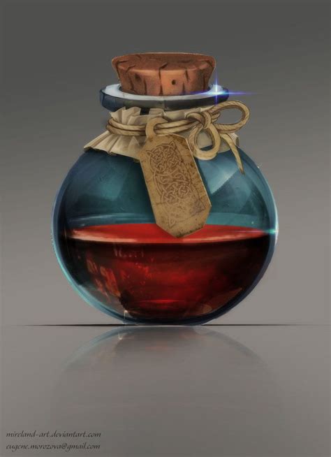 Mysterious Potion By Mireland Art On Deviantart Magic Bottles