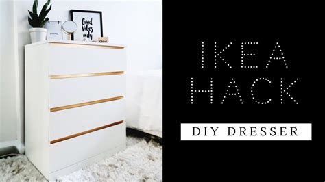 Easiest Ikea Hack Ever Diy Dresser Malm Dresser Youtube