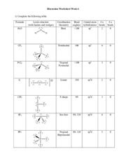 Determine the total number of electrons to be · writing electron configuration worksheet answer key. Lewis Structure And Molecular Geometry Worksheet Answers ...
