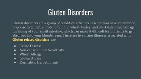 Ppt Gluten Disorders And Gluten Facts Powerpoint Presentation Free