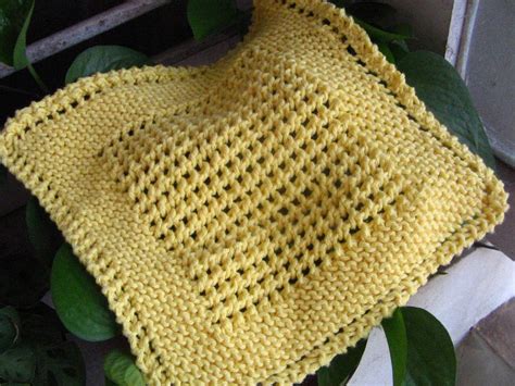 Elooomanators Diagonal Knit Dishcloth Dishcloth Knitting Patterns