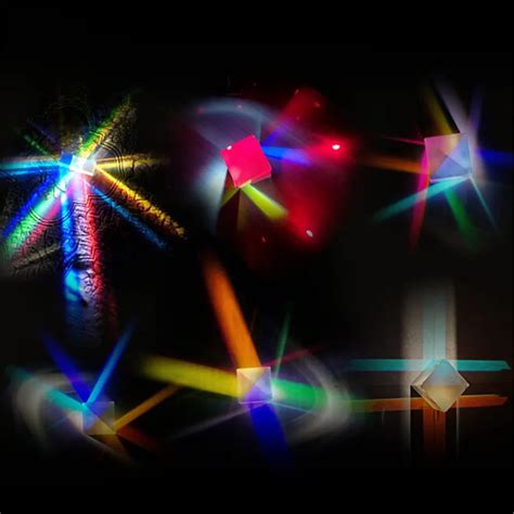 Beam Splitting Prism Optical Experiment Instrument Light And Optics