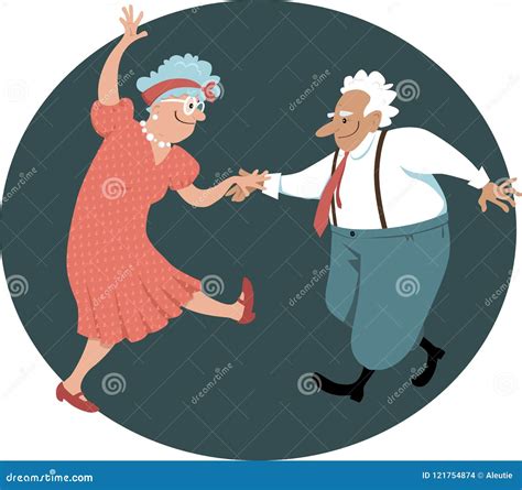 Senior Citizens Having Fun Stock Vector Illustration Of Folks 121754874
