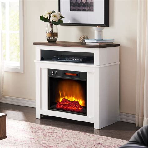 Led fire and ice electric fireplace with remote in black form and function perfectly align in this form and function perfectly align in this sleek fire and ice electric fireplace by northwest. Red Barrel Studio® Pastura Small Spaces Electric Fireplace ...