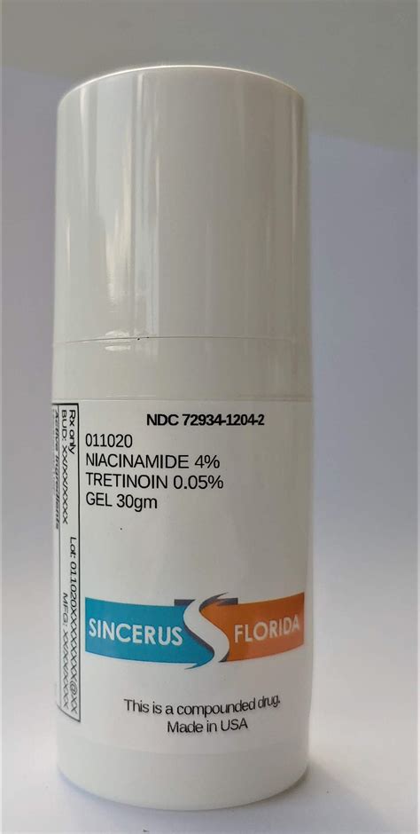 011020 NIACINAMIDE 4% / TRETINOIN 0.05% (Sincerus Florida, LLC): FDA