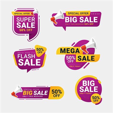 Sale Label Collections Special Offer Tag Set 1872911 Vector Art At Vecteezy